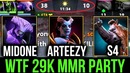 Dota 2 – 11Min GG Unfair 29k MMR Party – Arteezy MidOne s4 Mss 7.07 WTF Turbo