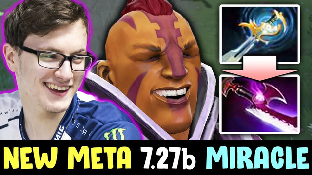 Miracle invents NEW META in 7.27b — ECHO SABRE Anti-Mage BUILD