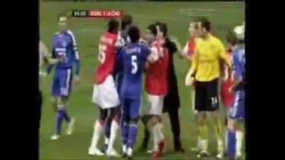 Chelsea – Arsenal.Final Carling Cup 2007. Драка игроков и три удаления