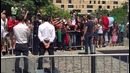 Gianluigi Buffon saying his goodbyes to the Italy fans (Euro 2016)