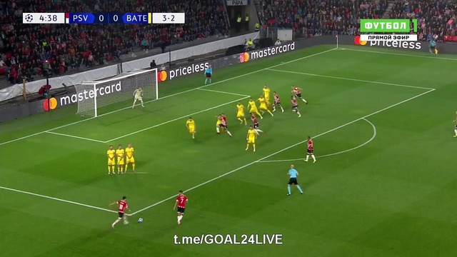 (HD) ПСВ – БАТЭ | Лига Чемпионов 2018/19 | Квалификация | Плей-офф | Ответный матч