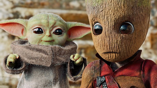 Baby Yoda vs Baby Groot