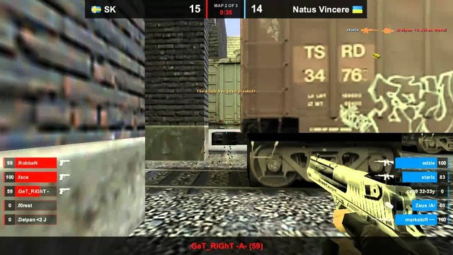 DreamHack 2011: Na`Vi vs SK (Map 2, train) HQ