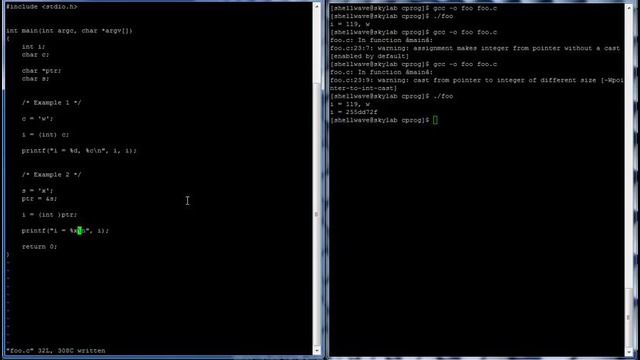 C Programming in Linux Tutorial #021 – Type Casting