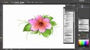 Adobe Illustrator – Flowers – Watercolor Drawing Tutorial