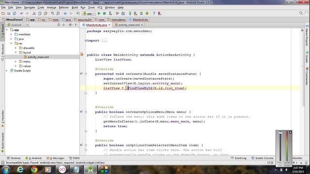 Android Studio Tutorial – 24 – Create a Floating Context Menu