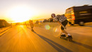 Crazy Longboard Sunset Session