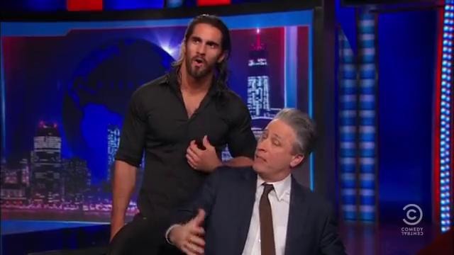 Seth Rollins crashes ‘The Daily Show with Jon Stewart