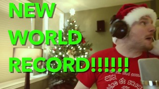 Santa raps so fast! (new world record!)