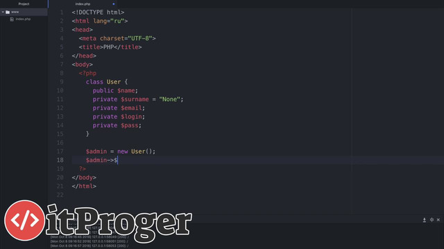 PHP#13 – Основы ООП. Создание классов и объектов