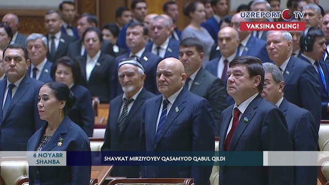 Shavkat Mirziyoyev qasamyod qabul qildi