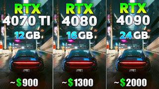 RTX 4070 Ti vs RTX 4080 vs RTX 4090 – Test in 8 Games