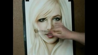 Рисование портрета Britney Spears