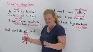 English Grammar Fix your double negatives