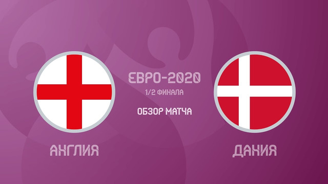 Англия — Дания. Евро-2020. Обзор матча, все голы и лучшие моменты