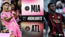 Inter Miami CF vs. Atlanta United | Full Match Highlights | 4-Goal Battle in Stormy Miami