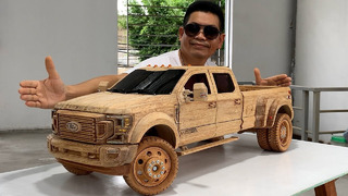 85 Wood Carving – 2022 Ford F-450 Super Duty – Woodworking Art