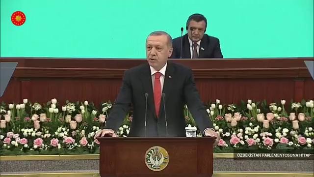 Туркия Президенти мамлакатимиз парламенти олдида чиқиши