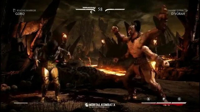 Mortal Kombat X – Goro vs D’vorah (геймплей)