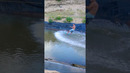 Surfing down a canal