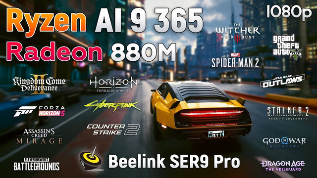 Ryzen AI 9 365 + Radeon 880M – Gaming on Beelink SER9 Pro