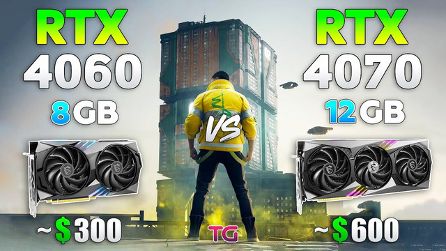 RTX 4060 vs RTX 4070 – Test in 10 Games