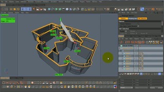 Создание интерьера в Cinema 4D часть 2 из 5