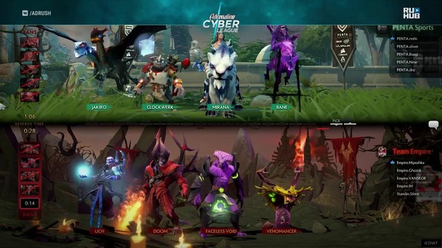 GRAND FINAL Empire vs PENTA, 30 окт. 2017 Adrenaline Сyber League, game 2[Lex, 4ce]