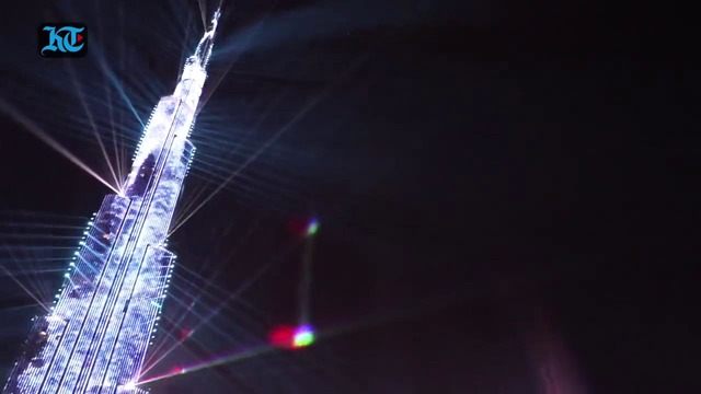 Новый год 2018: В Дубае прошло рекордное по размаху лазерное шоу