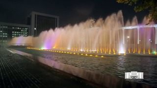 Реконструированные фонтаны на площади "Мустакиллик"