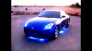 Nissan 350Z с синим неоном