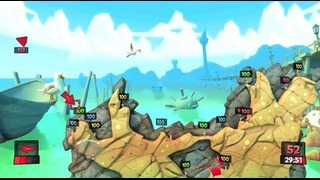 Первый трейлер игры Worms Revolution