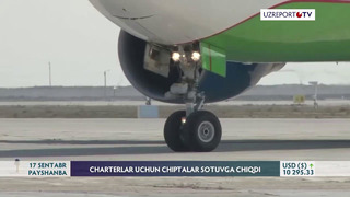 Uzbekistan Airways charter reyslar uchun chiptalarni erkin sotuvga chiqardi