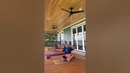 Lighting up the porch (and our feeds) with perfect contortions