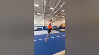 Acrobat Performs Continuous Front Flips During Training