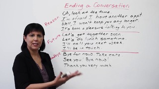 Conversation Skills – How to END a conversation politely