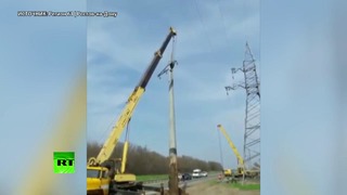 Тяжёлый подъём: под Ростовом упал строительный кран