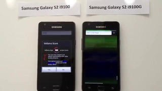 Samsung Galaxy S2 i9100 vs i9100G тест