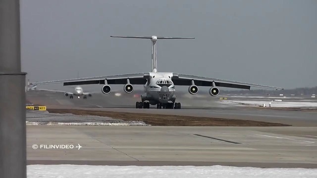Ил-76 Против нашествия Птиц! Аэропорт Внуково 2018