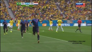 Бразилия 0:3 Нидерланды | Обзор матча. Матч за 3 место (13.07.2014)