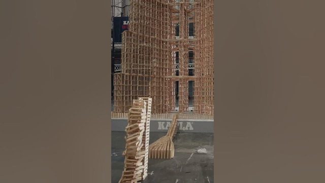 Toppling the world’s tallest tower made from wooden blocks (27 METRES!)