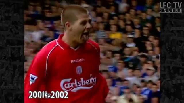 Steven Gerrard 15 years with goals
