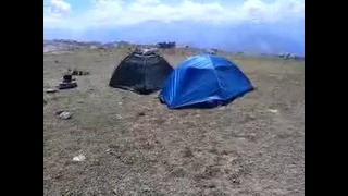Палаточный лагерь на плато Пулатхан
