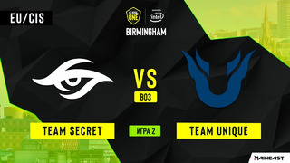 ESL One Birmingham 2020 – Team Secret vs Team Unique (Game 2)