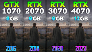 GTX 1070 vs RTX 2070 vs RTX 3070 vs RTX 4070 – Test in 8 Games
