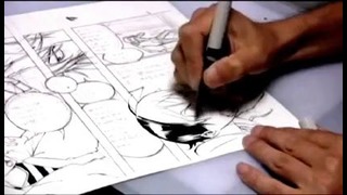Takeshi Obata dibujando Bakuman (part 2-2)