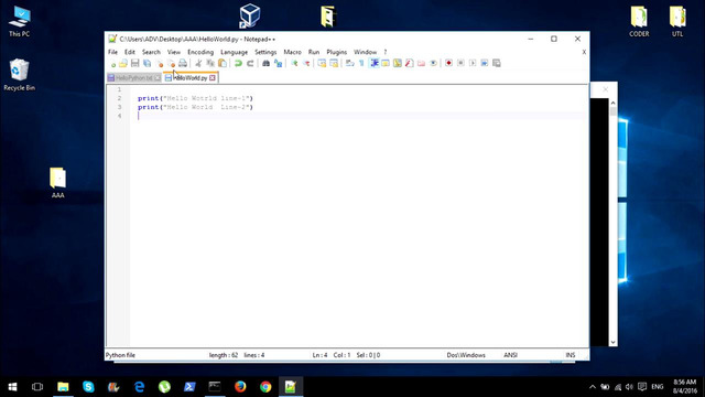 2.Python для Начинающих – Первая программа