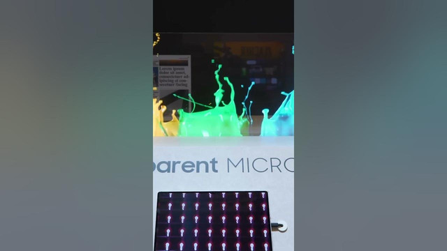Прозрачные MicroLED Дисплеи Samsung