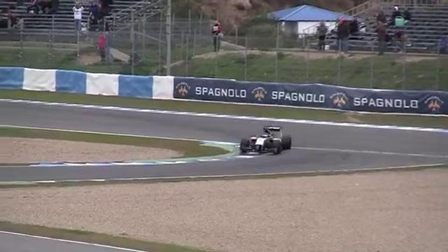 Formula 1 test Jerez 2014 pure V6 turbo sound