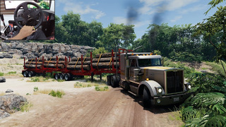 Logging in a forest – BeamNG.drive | Thrustmaster TX gameplay